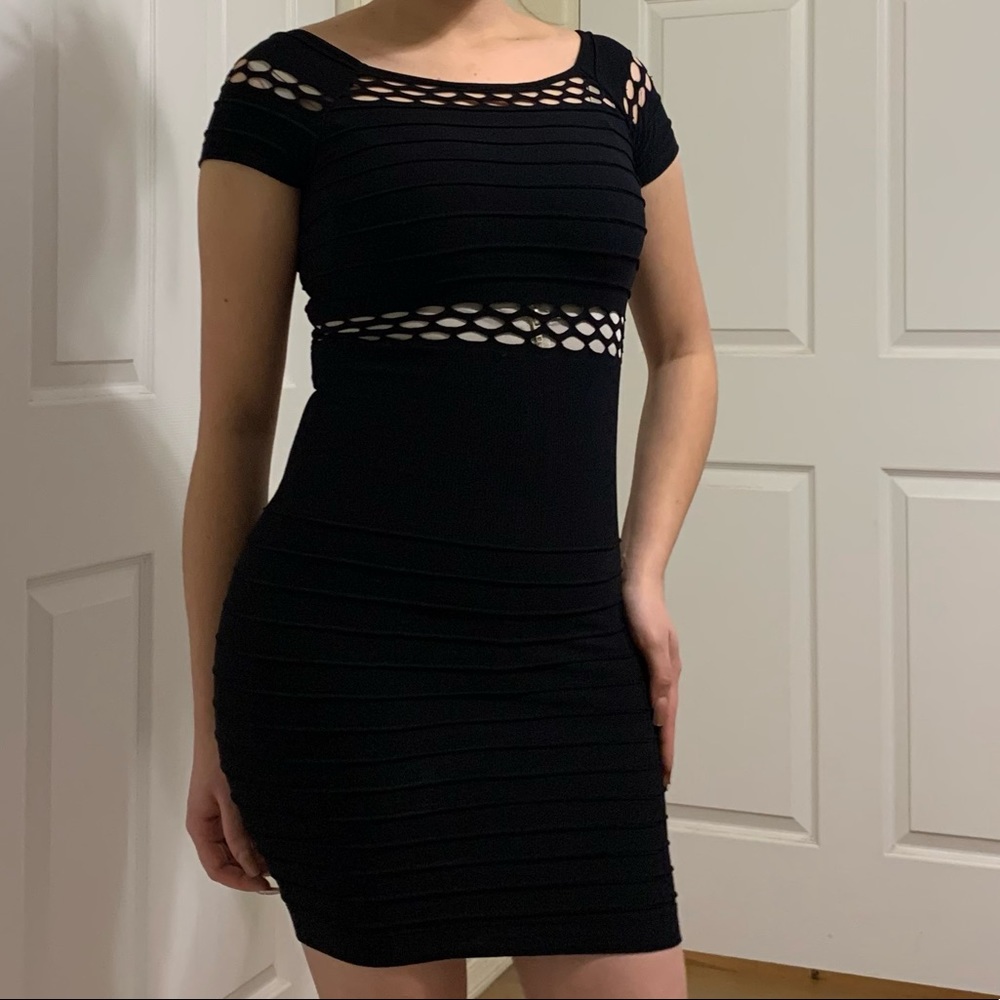 Black, Mini, Bandage Dress, size S